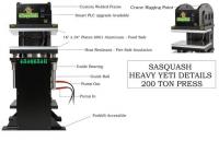 Sasquash Heavy Yeti Cannabis and Hemp bud rosin press
