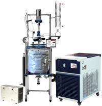 Across International R Series 20L Single Jacketed Glass Reactor w/ Chiller & Pump